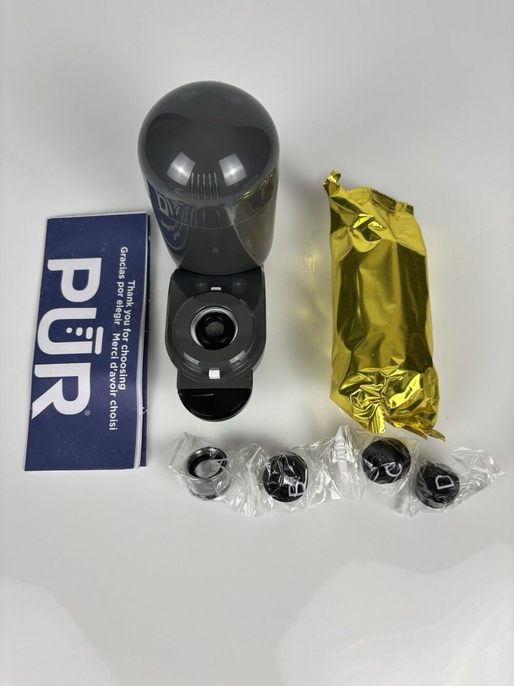 PUR PLUS Faucet Mount Water Filtration System FM2500V Gray - New Open Box